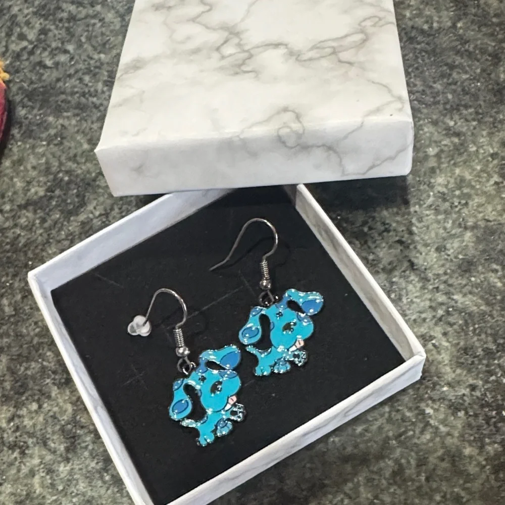 Blues clues Dog Earrings